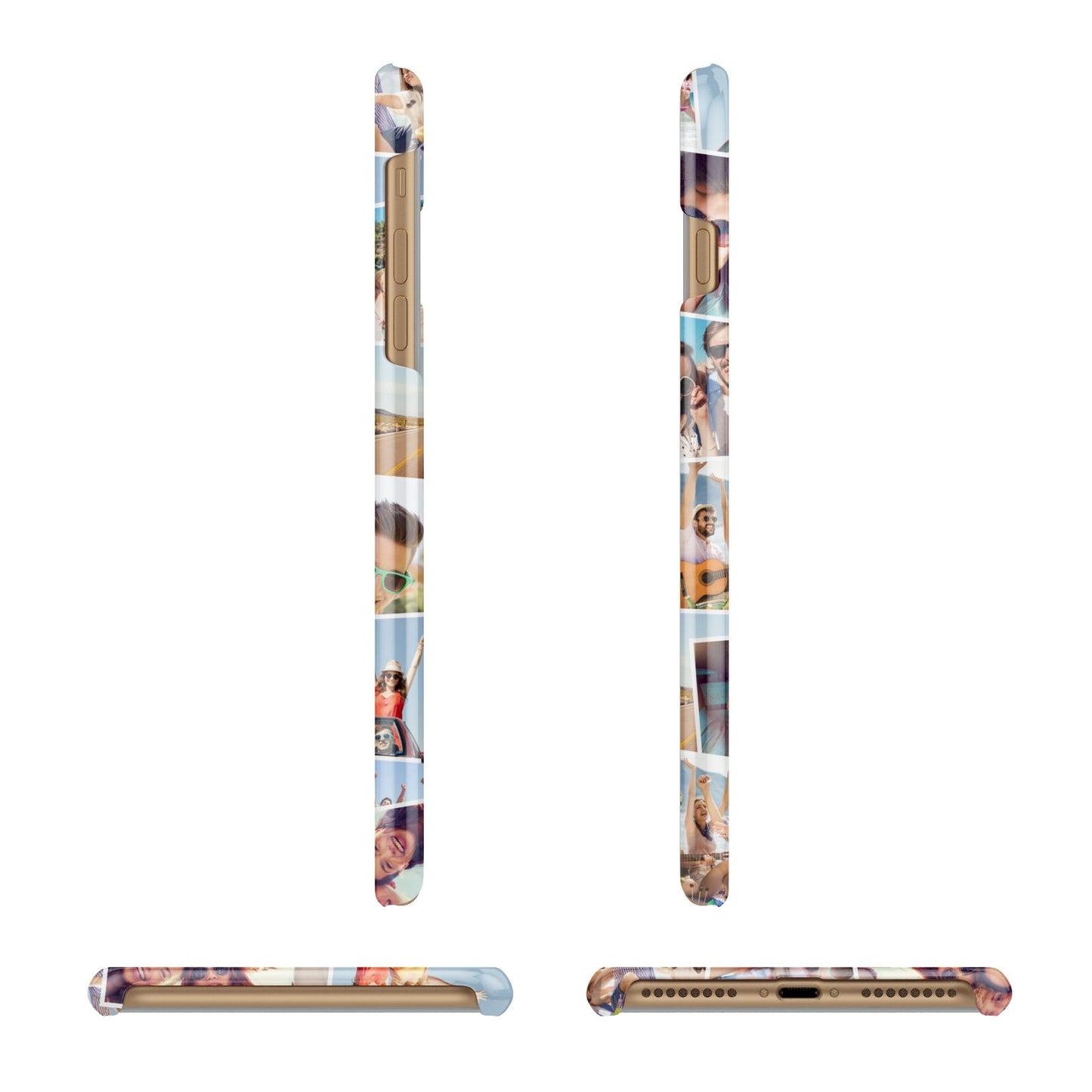 Photo Montage Apple iPhone 7 Plus 3D Wrap Snap Case Angled Images