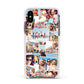 Photo Montage Apple iPhone Xs Impact Case White Edge on Black Phone