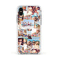 Photo Montage Apple iPhone Xs Impact Case White Edge on Silver Phone