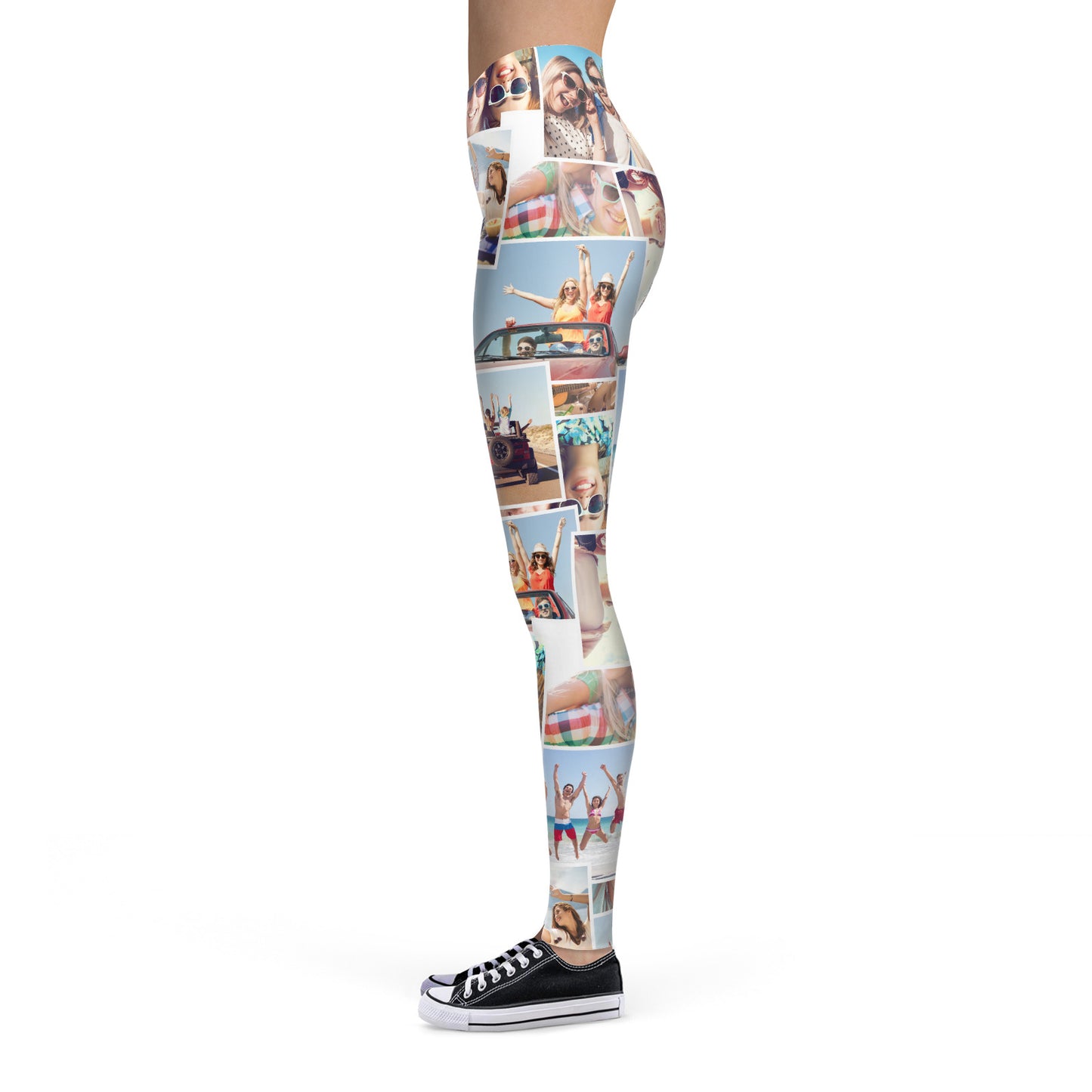 Photo Montage Leggings Left Image