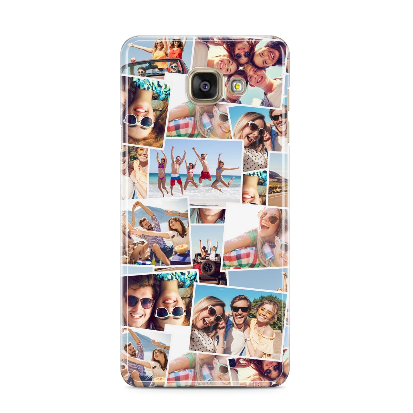 Photo Montage Samsung Galaxy A3 2016 Case on gold phone
