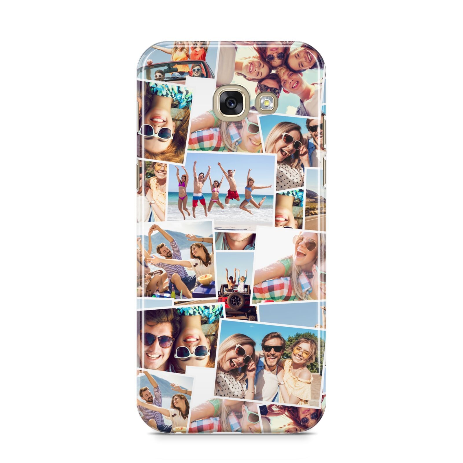 Photo Montage Samsung Galaxy A5 2017 Case on gold phone