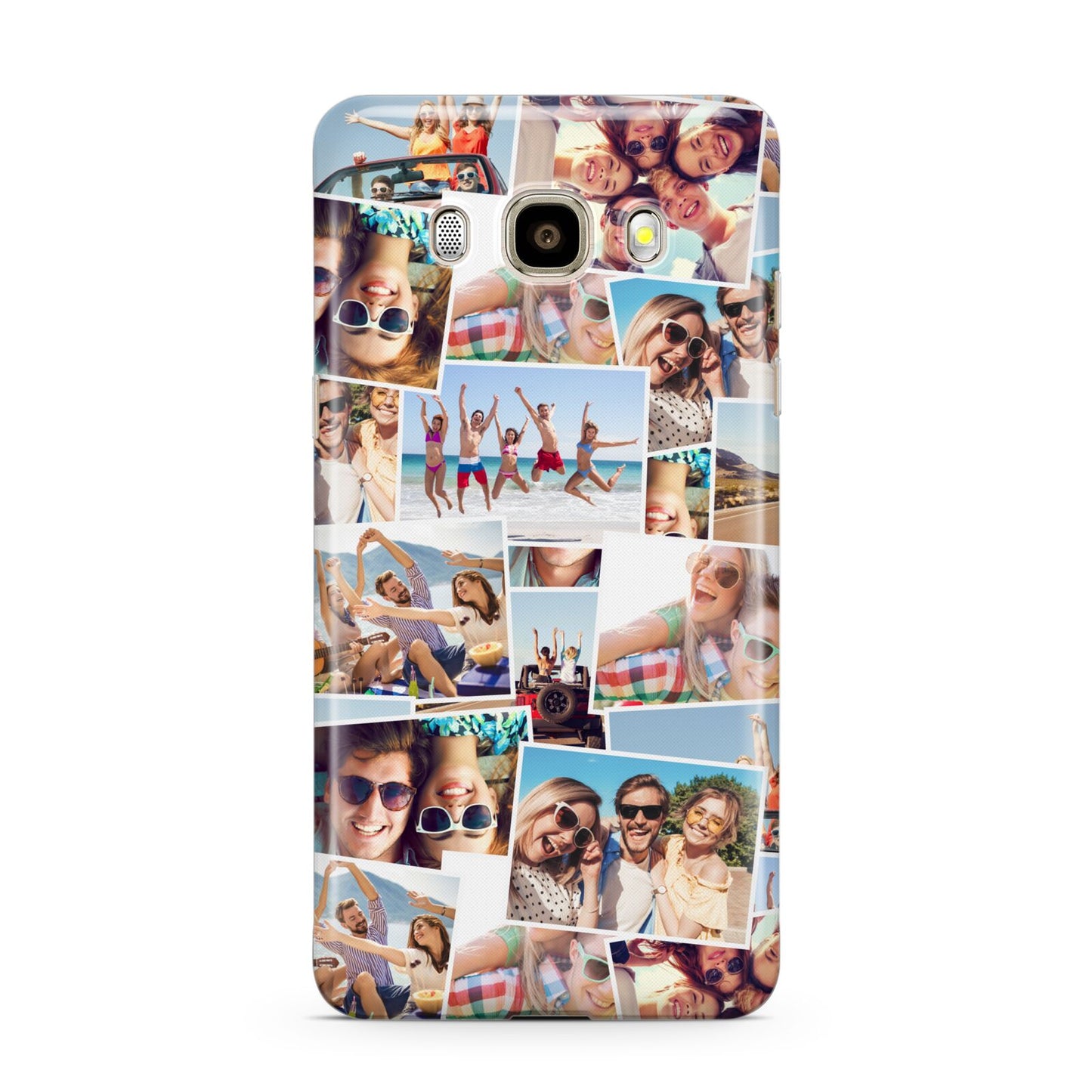 Photo Montage Samsung Galaxy J7 2016 Case on gold phone