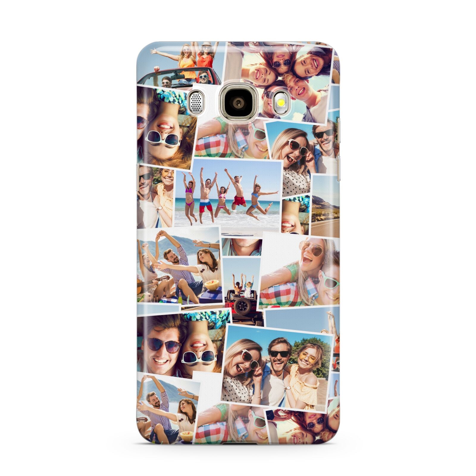 Photo Montage Samsung Galaxy J7 2016 Case on gold phone