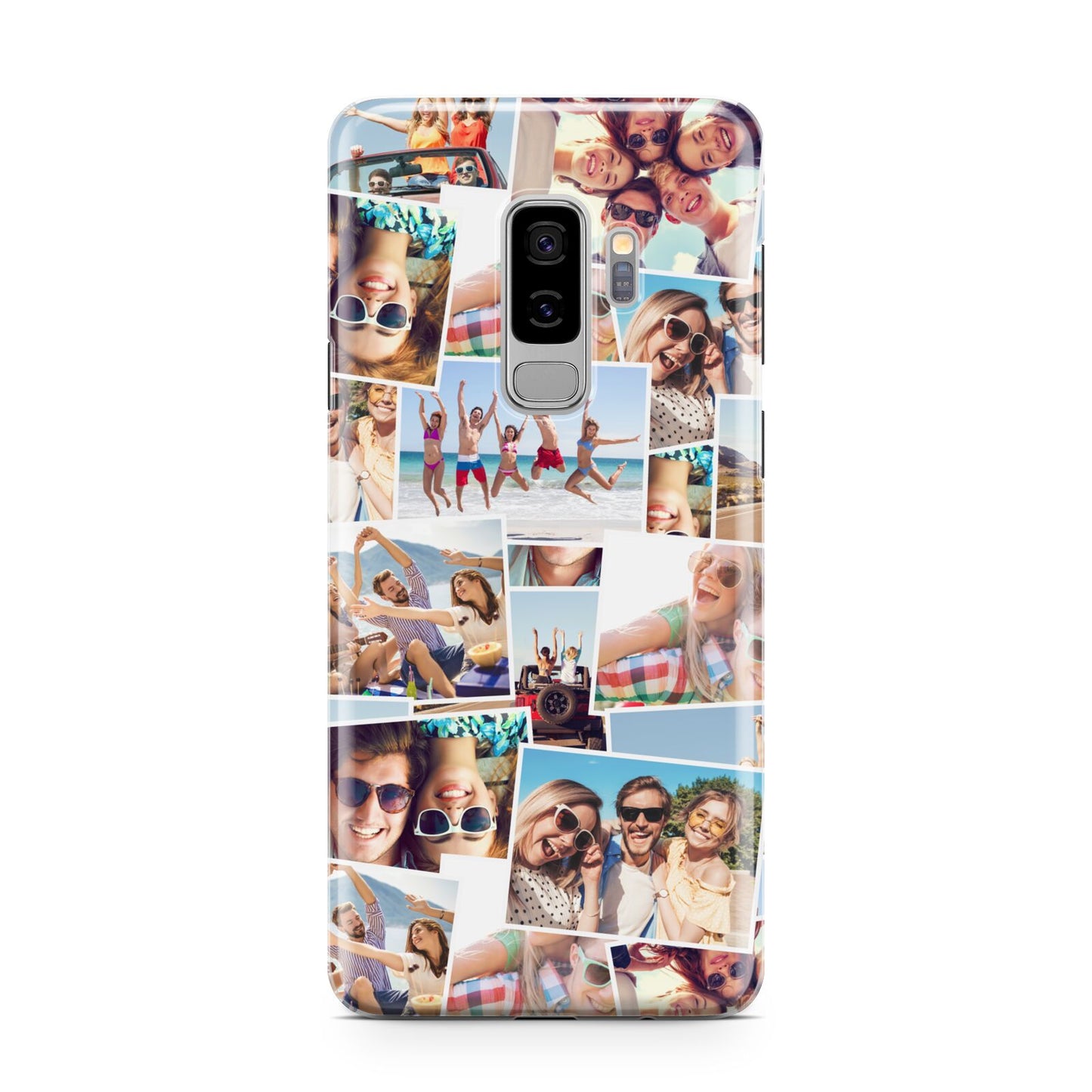 Photo Montage Samsung Galaxy S9 Plus Case on Silver phone
