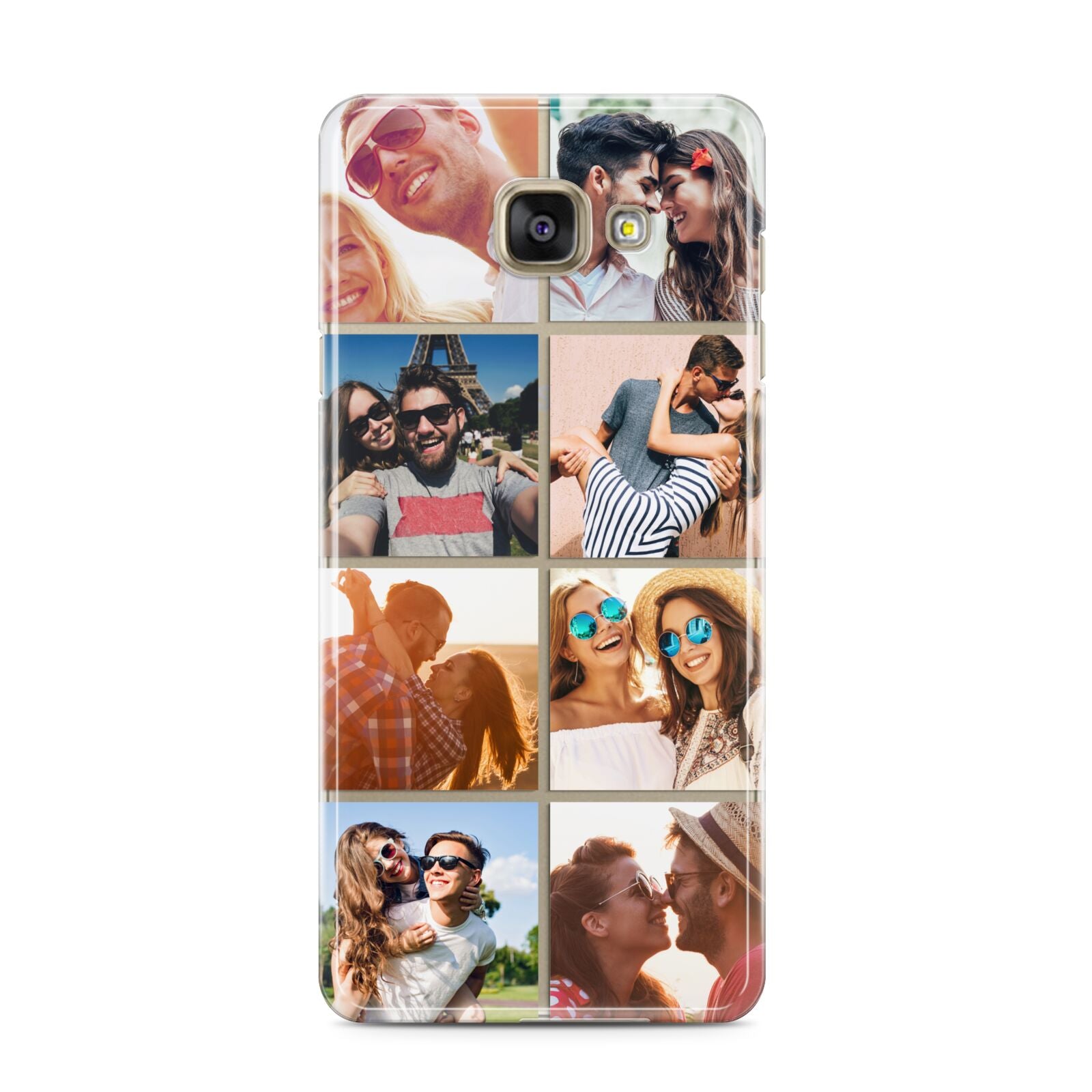 Photo Montage Upload Samsung Galaxy A3 2016 Case on gold phone