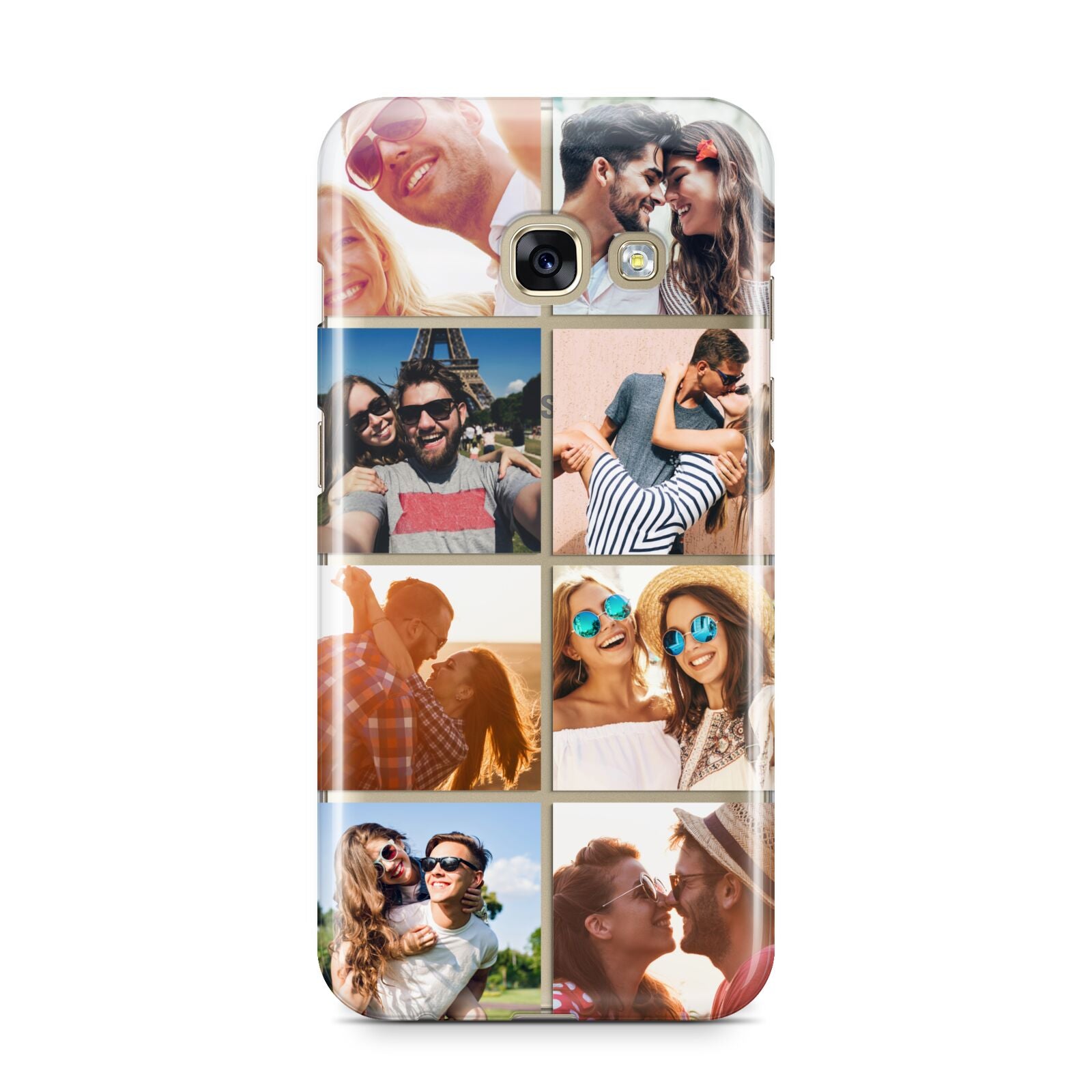 Photo Montage Upload Samsung Galaxy A3 2017 Case on gold phone