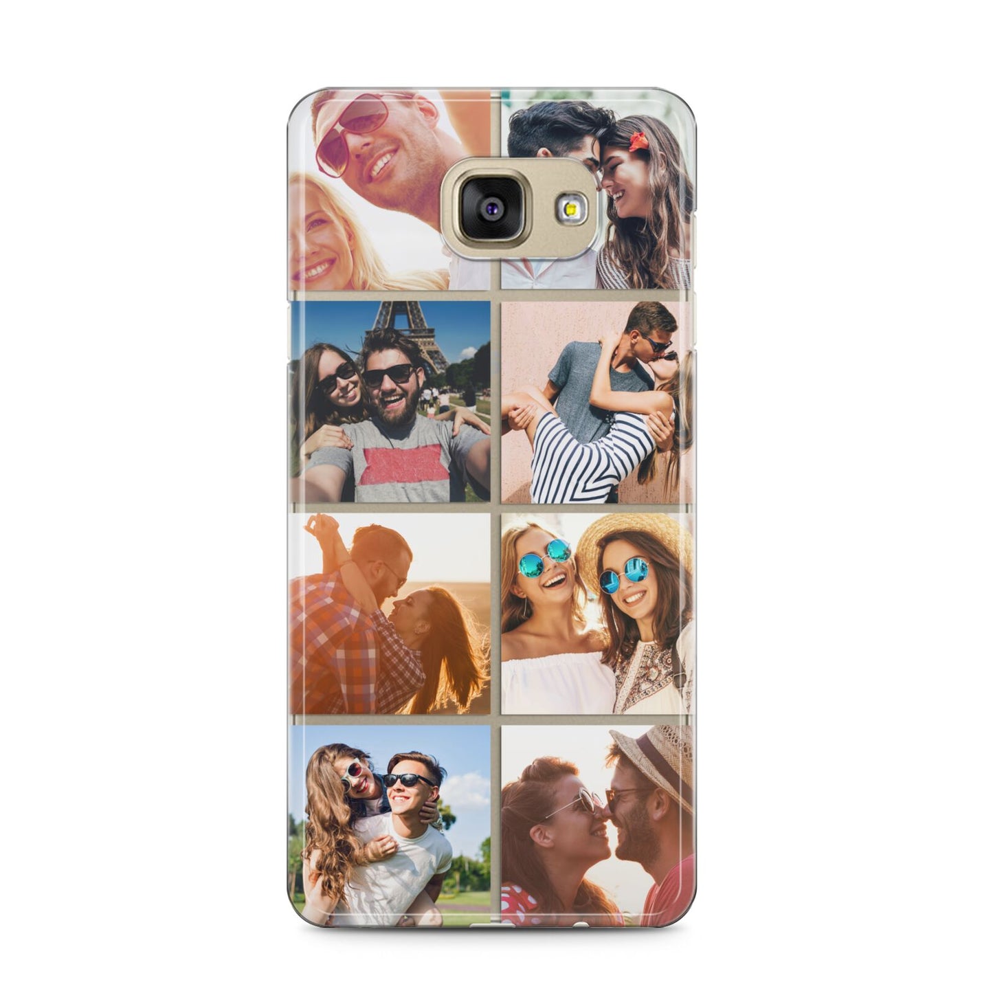 Photo Montage Upload Samsung Galaxy A5 2016 Case on gold phone