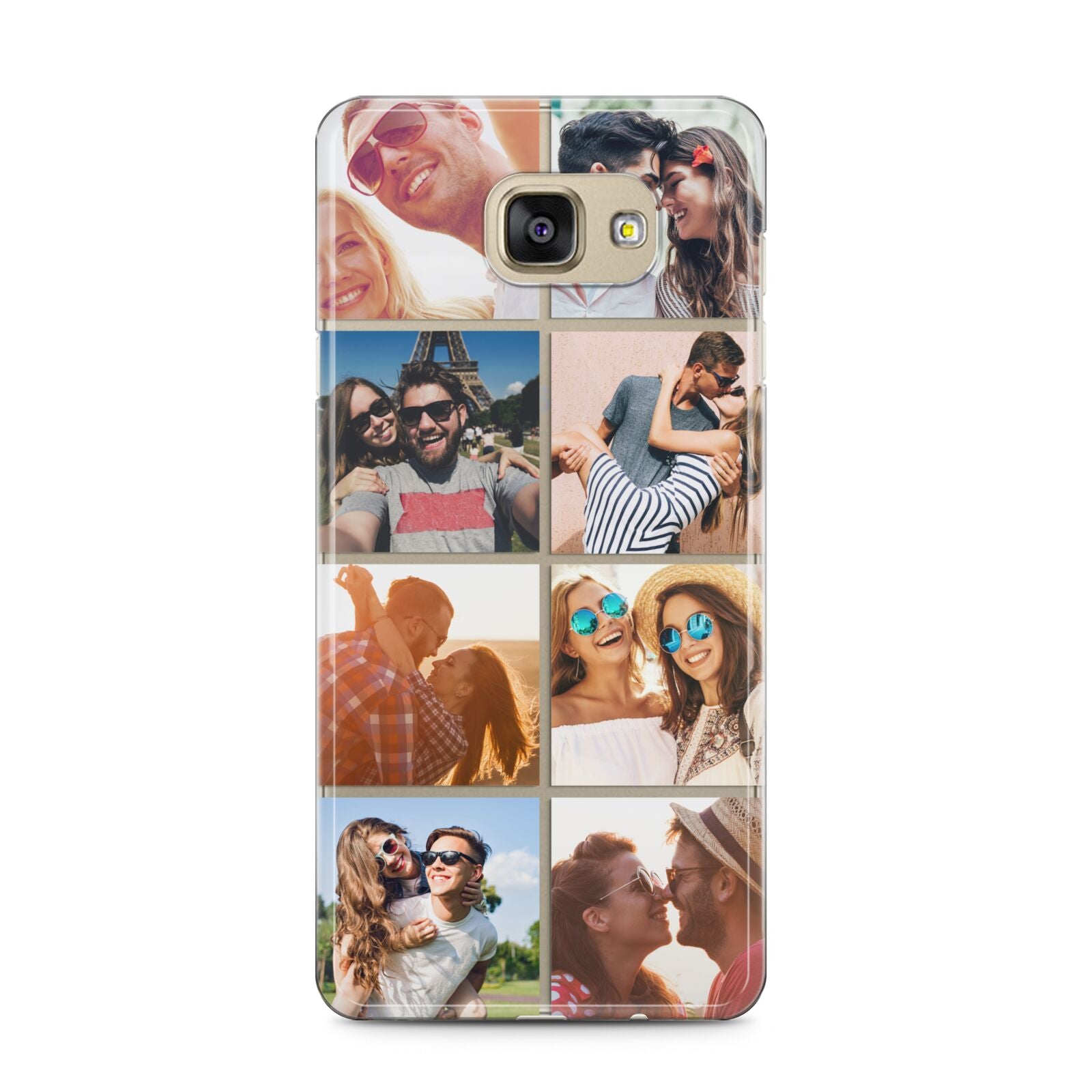 Photo Montage Upload Samsung Galaxy A5 2016 Case on gold phone