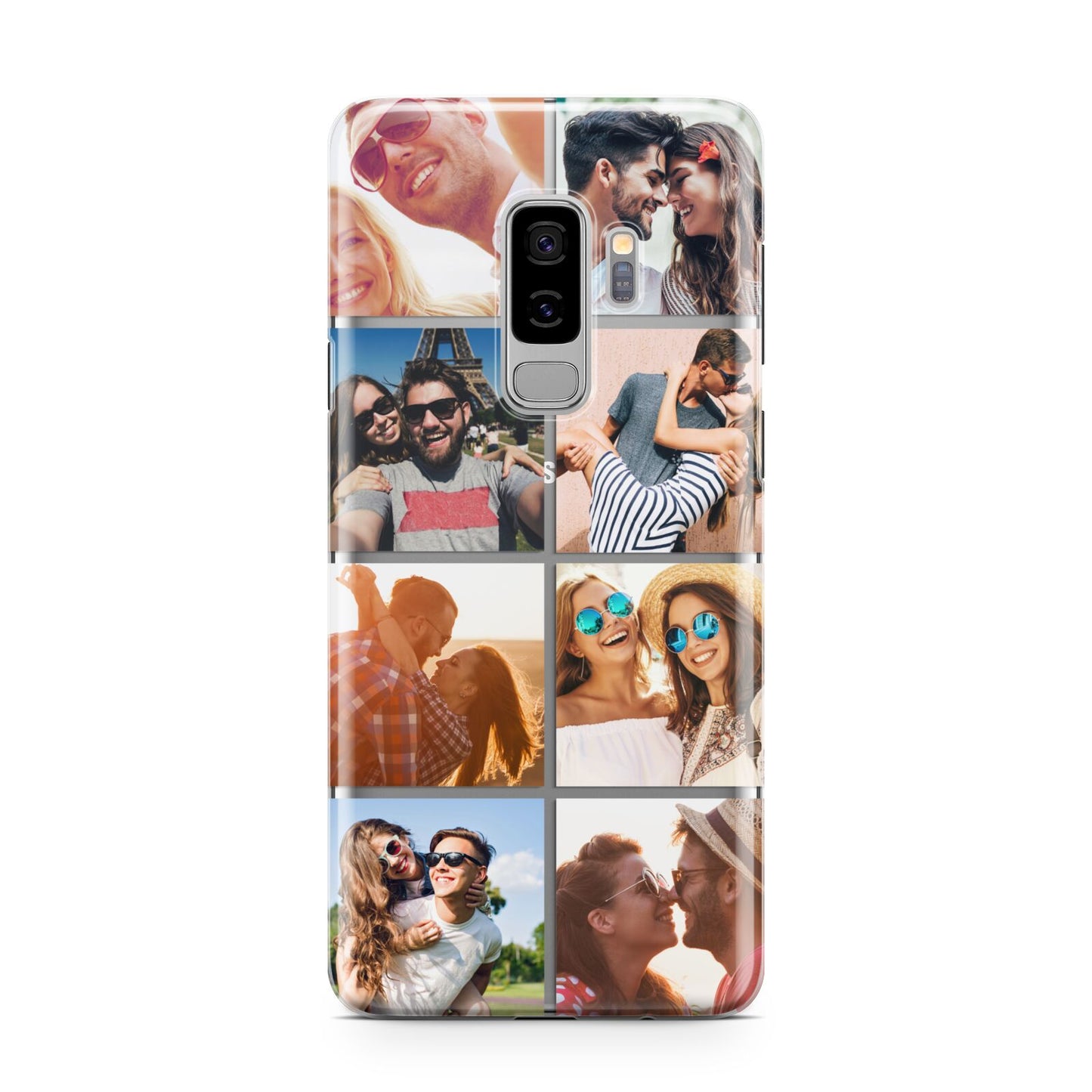 Photo Montage Upload Samsung Galaxy S9 Plus Case on Silver phone