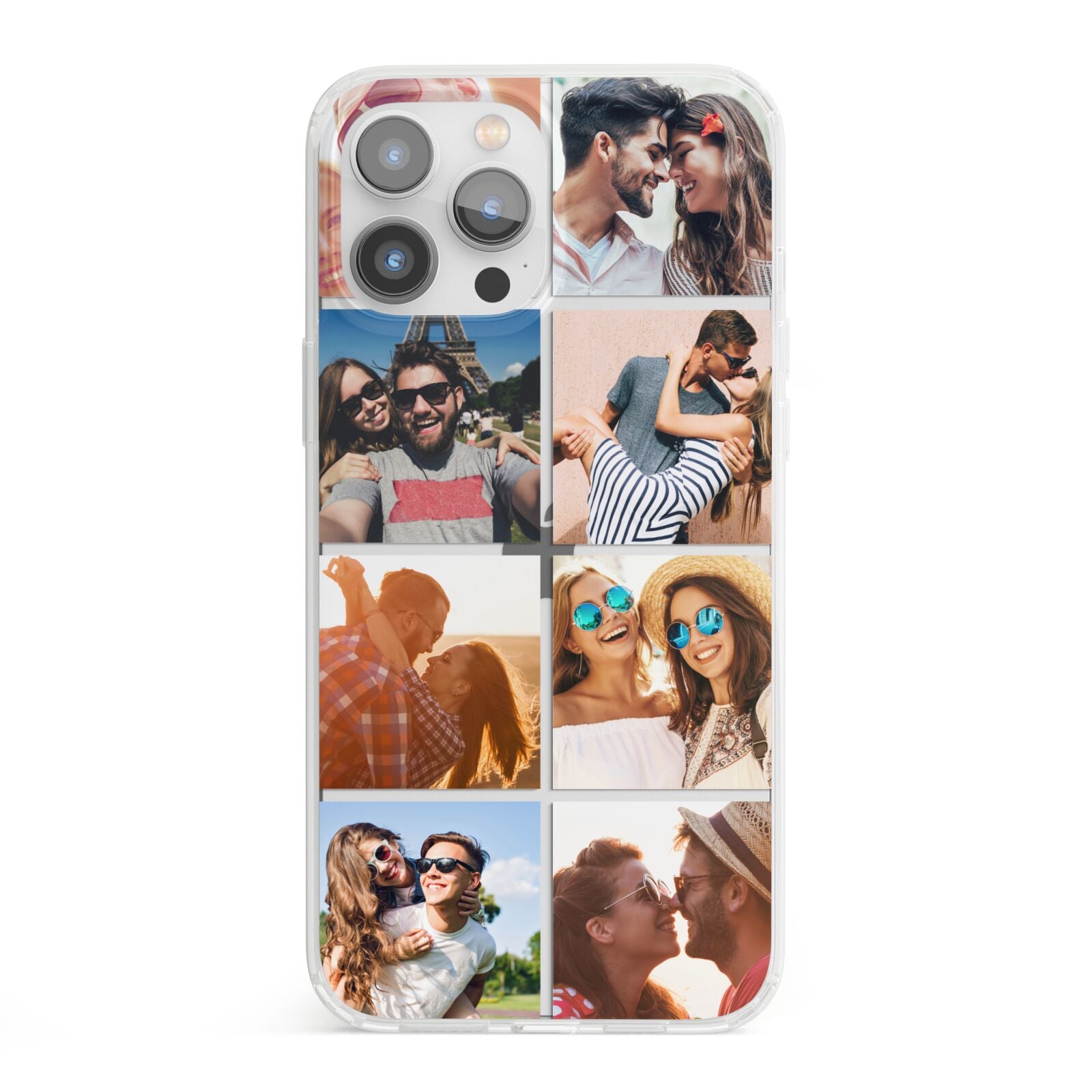 Photo Montage Upload iPhone 13 Pro Max Clear Bumper Case