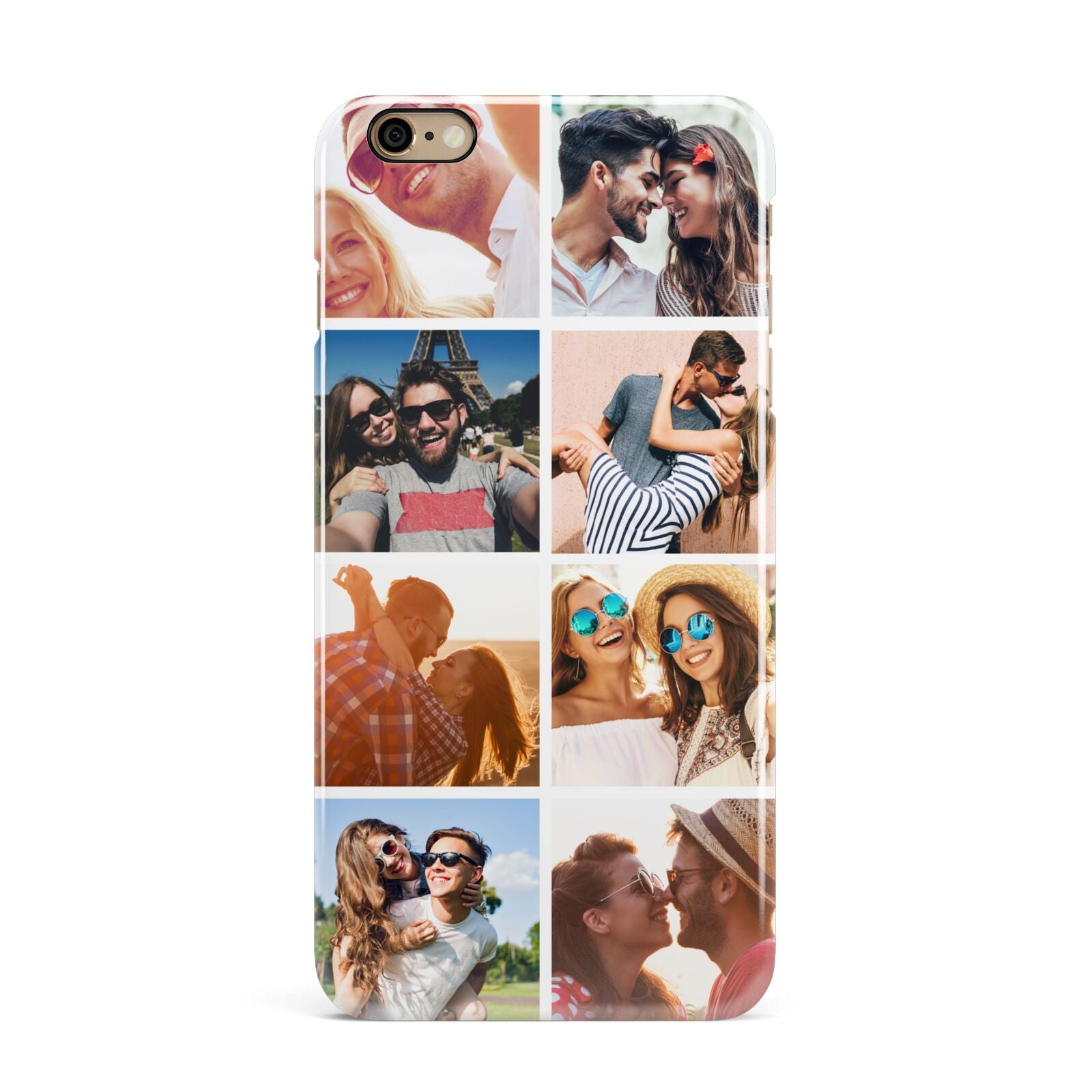 Photo Montage Upload iPhone 6 Plus 3D Snap Case on Gold Phone