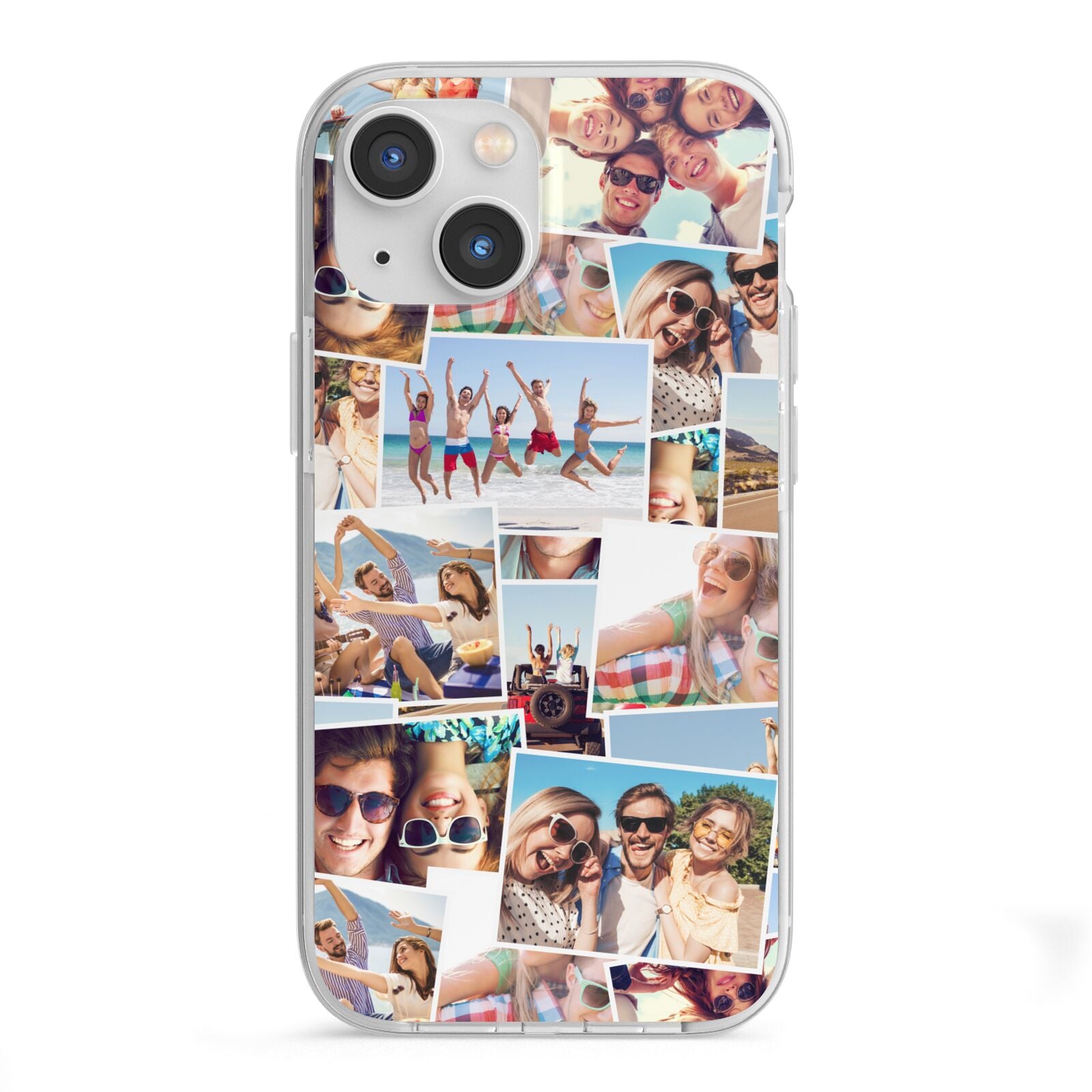 Photo Montage iPhone 13 Mini TPU Impact Case with White Edges