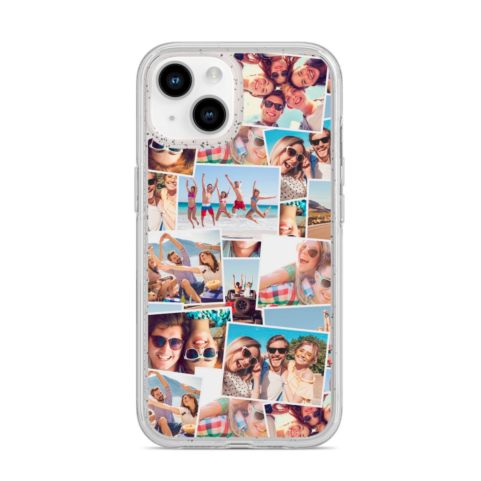 Photo Montage iPhone 14 Glitter Tough Case Starlight