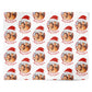 Photo Sant Hat Christmas Personalised Wrapping Paper Alternative