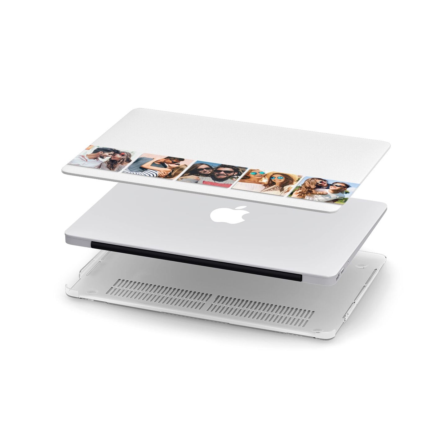 Photo Strip Montage Upload Apple MacBook Case in Detail