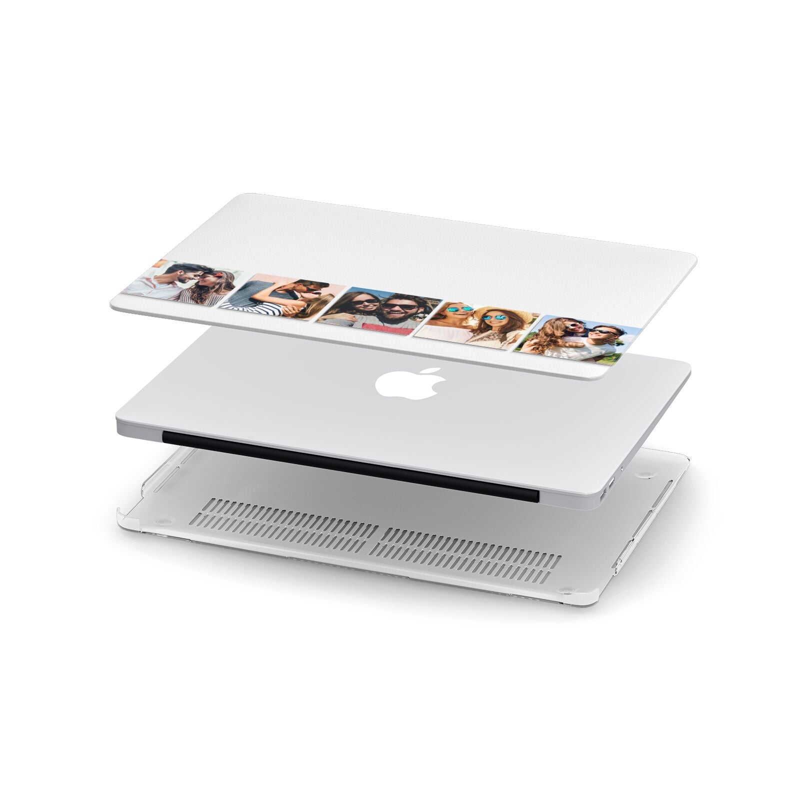 Photo Strip Montage Upload Apple MacBook Case in Detail