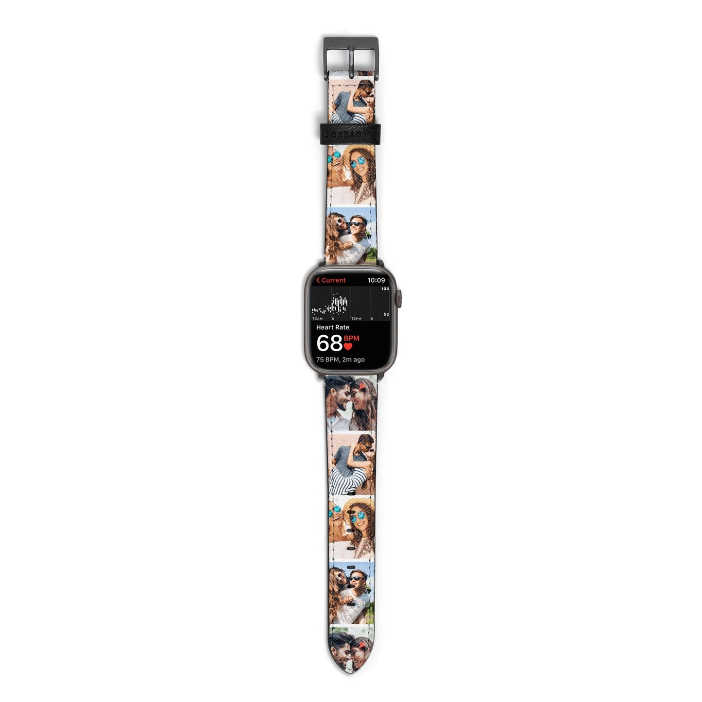 Photo Strip Montage Upload Apple Watch Strap Size 38mm with Space Grey Hardware