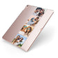 Photo Strip Montage Upload Apple iPad Case on Rose Gold iPad Side View