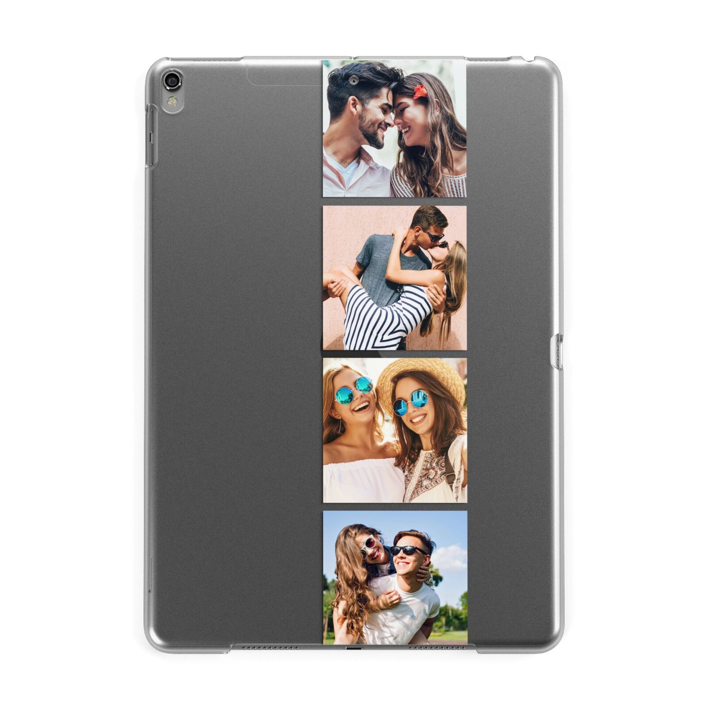 Photo Strip Montage Upload Apple iPad Grey Case
