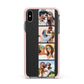 Photo Strip Montage Upload Apple iPhone Xs Max Impact Case Pink Edge on Black Phone