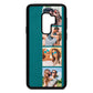Photo Strip Montage Upload Green Pebble Leather Samsung S9 Plus Case