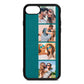 Photo Strip Montage Upload Green Pebble Leather iPhone 8 Case