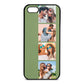 Photo Strip Montage Upload Lime Saffiano Leather iPhone 5 Case