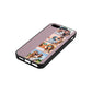 Photo Strip Montage Upload Lotus Saffiano Leather iPhone 5 Case Side Angle