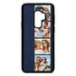 Photo Strip Montage Upload Navy Blue Pebble Leather Samsung S9 Plus Case
