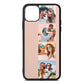 Photo Strip Montage Upload Nude Saffiano Leather iPhone 11 Pro Max Case