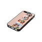 Photo Strip Montage Upload Nude Saffiano Leather iPhone 5 Case Side Angle