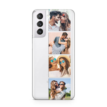 Photo Strip Montage Upload Samsung S21 Case