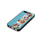 Photo Strip Montage Upload Sky Saffiano Leather iPhone 5 Case Side Angle