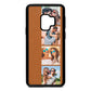 Photo Strip Montage Upload Tan Pebble Leather Samsung S9 Case