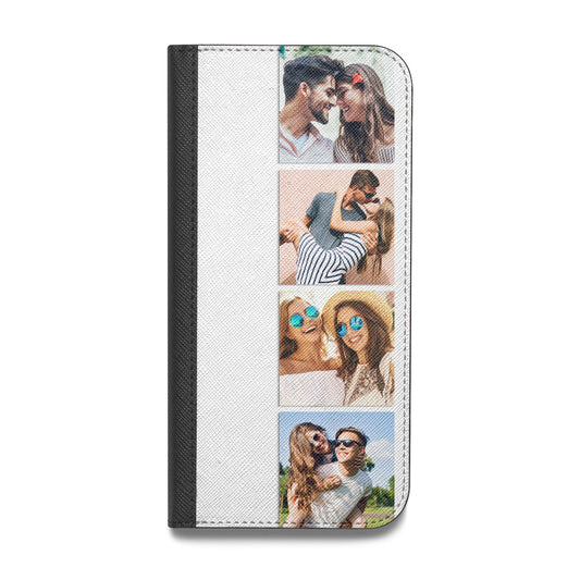 Photo Strip Montage Upload Vegan Leather Flip Samsung Case