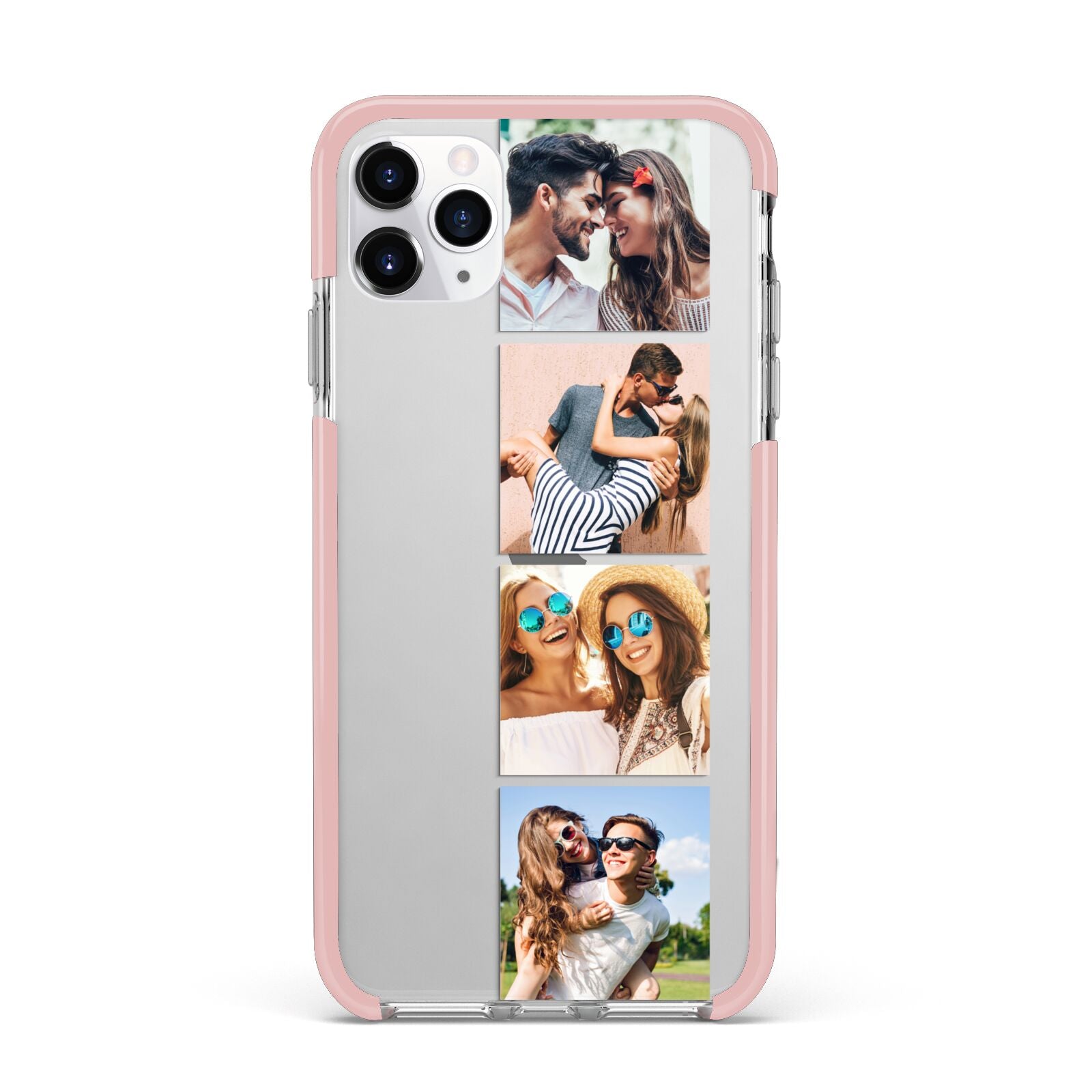 Photo Strip Montage Upload iPhone 11 Pro Max Impact Pink Edge Case