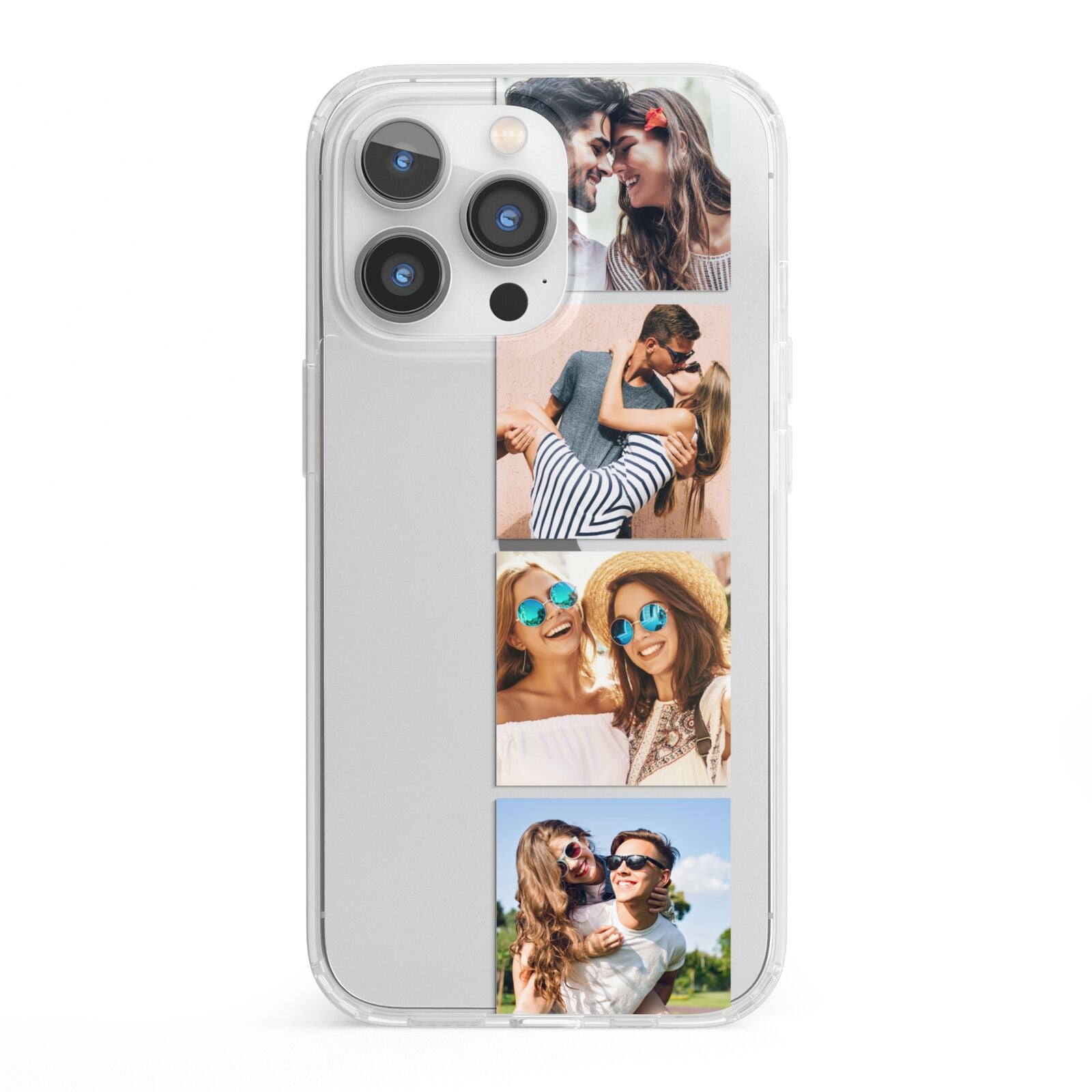 Photo Strip Montage Upload iPhone 13 Pro Clear Bumper Case