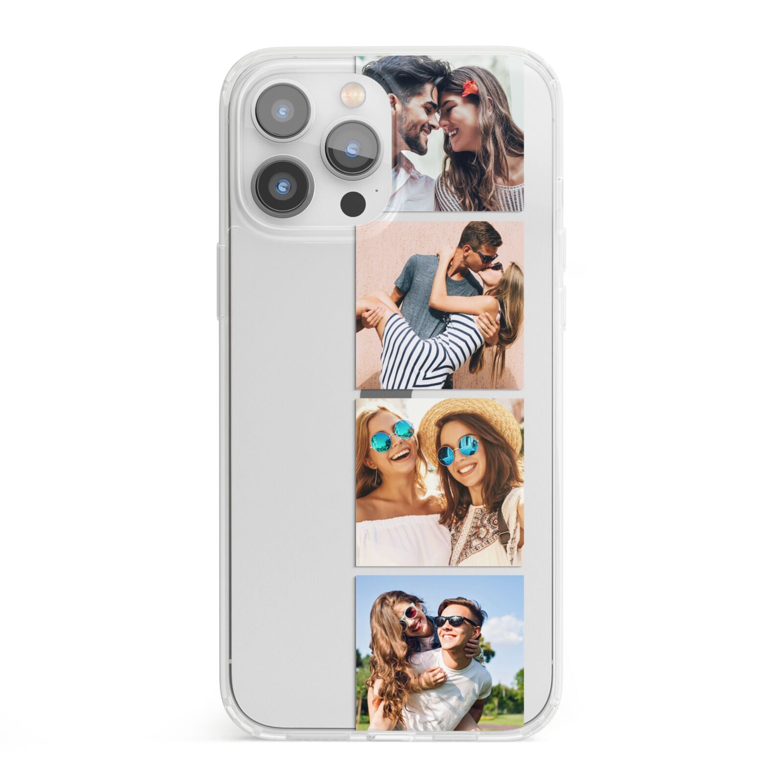 Photo Strip Montage Upload iPhone 13 Pro Max Clear Bumper Case