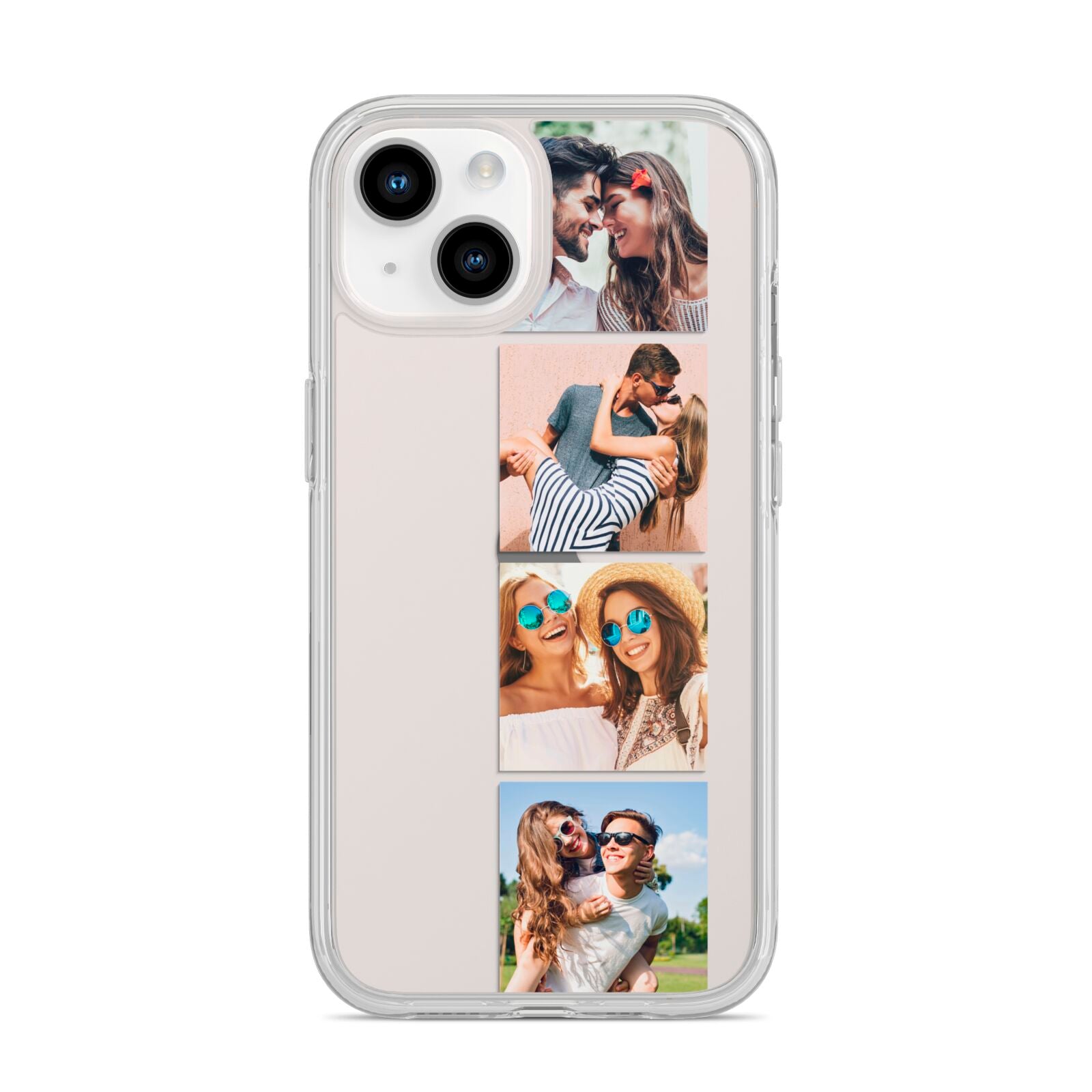 Photo Strip Montage Upload iPhone 14 Clear Tough Case Starlight