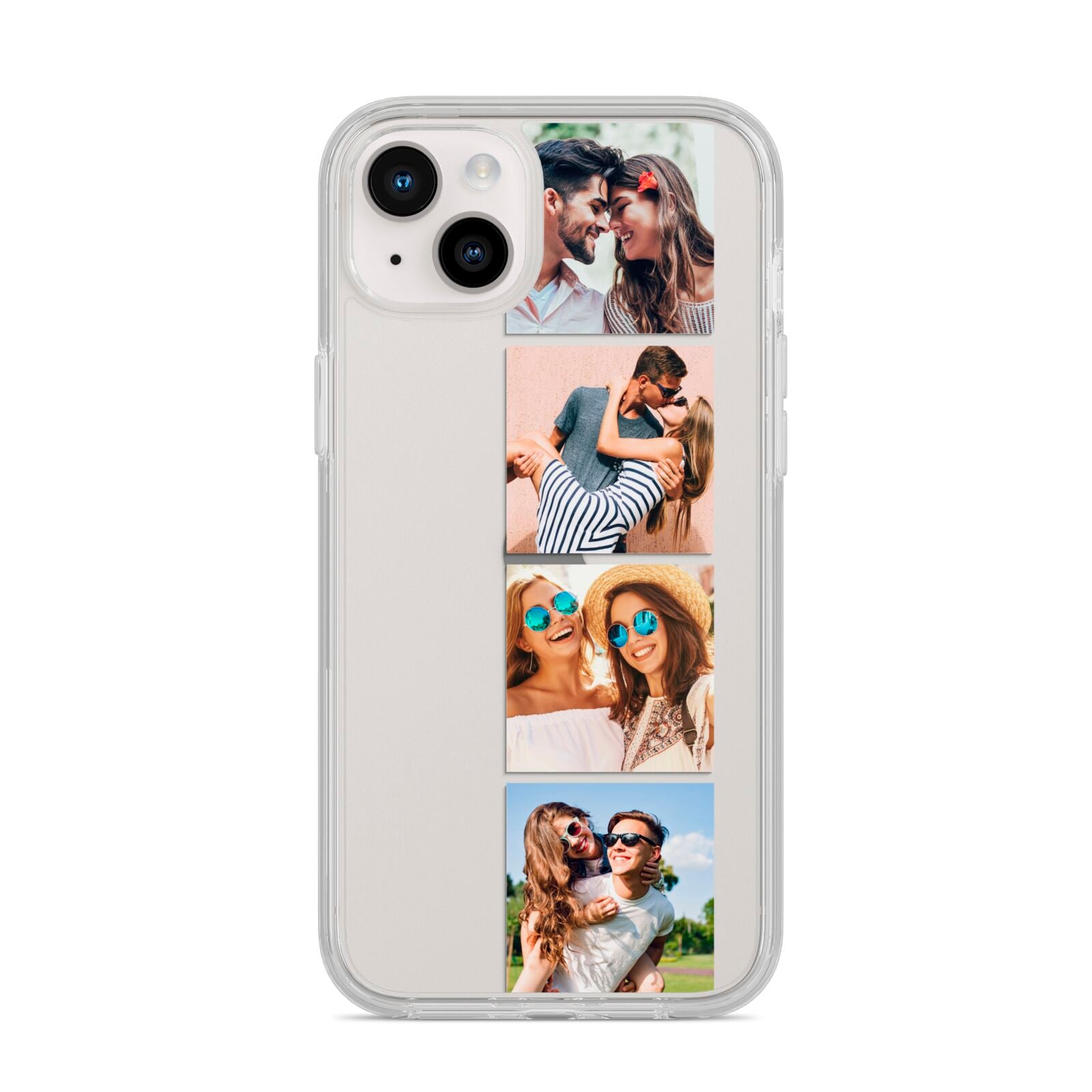 Photo Strip Montage Upload iPhone 14 Plus Clear Tough Case Starlight