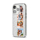 Photo Strip Montage Upload iPhone 14 Pro Glitter Tough Case Silver Angled Image