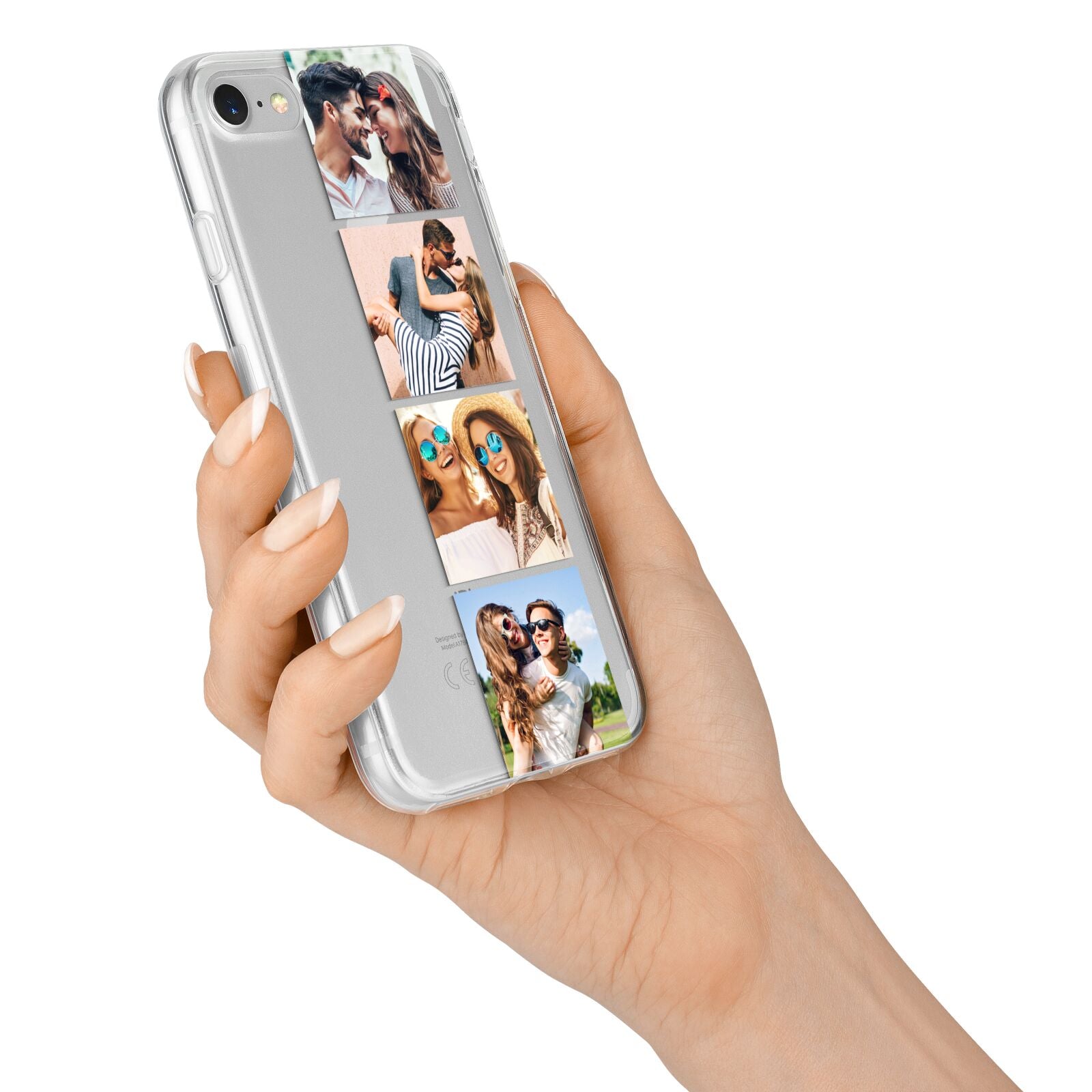 Photo Strip Montage Upload iPhone 7 Bumper Case on Silver iPhone Alternative Image