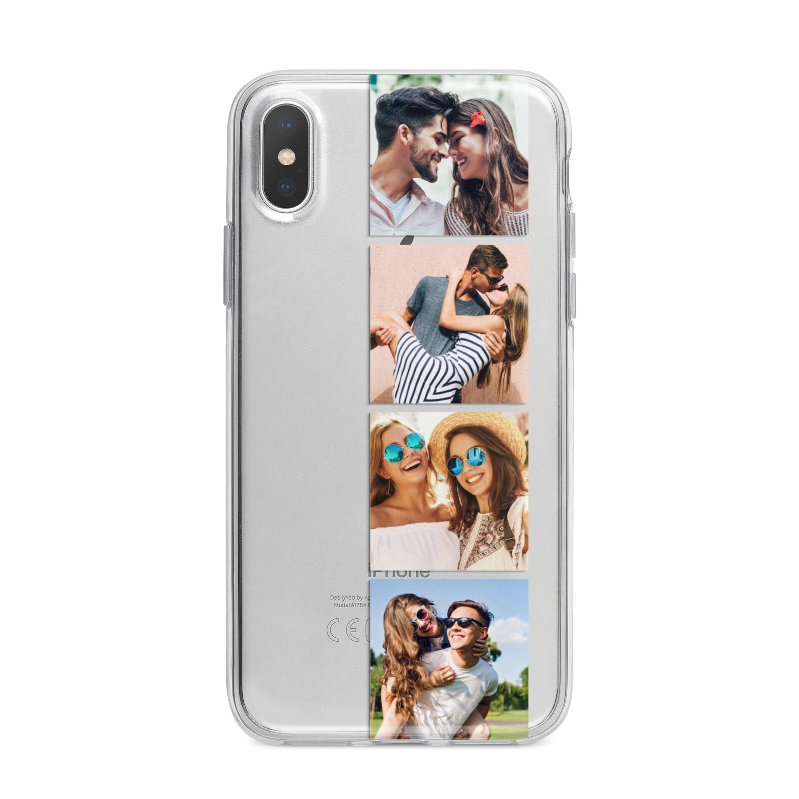 Photo Strip Montage Upload iPhone X Bumper Case on Silver iPhone Alternative Image 1