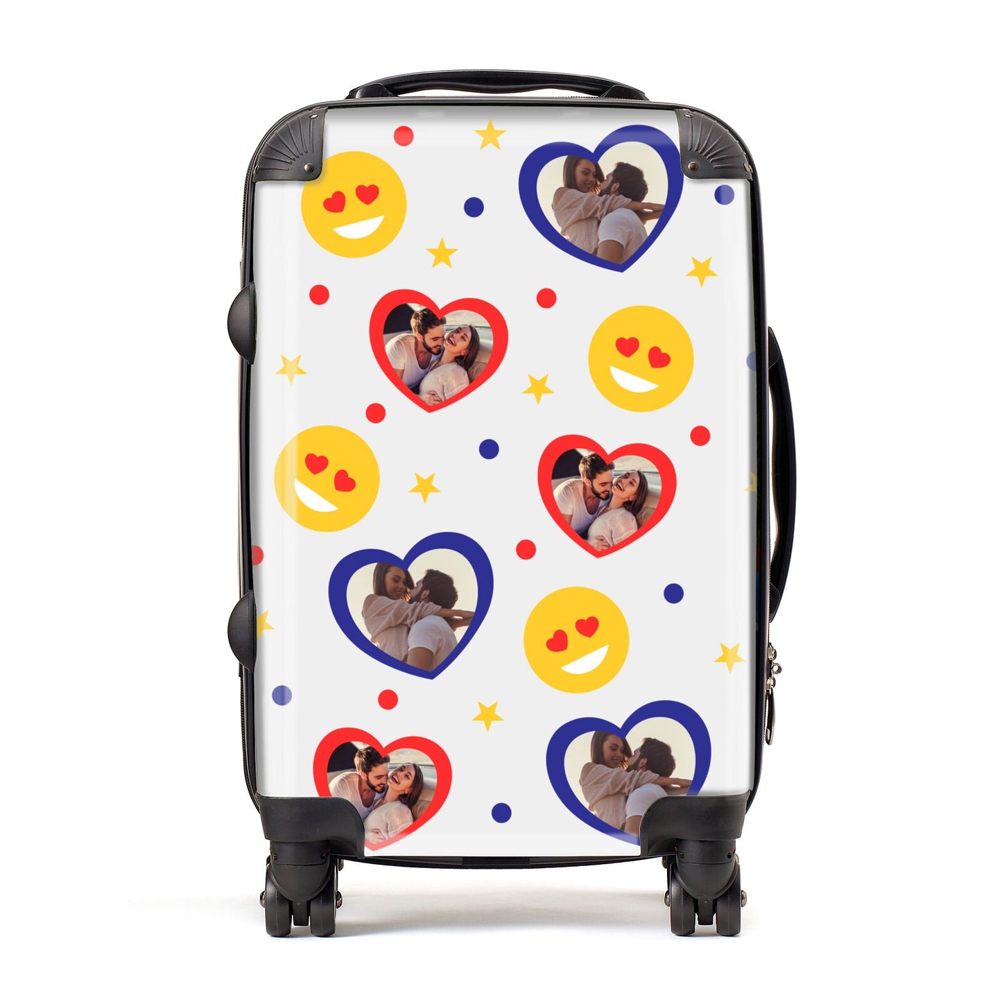 Photo Upload Hearts Faces Suitcase