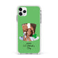 Photo Upload Leprechaun Hat Apple iPhone 11 Pro Max in Silver with White Impact Case