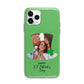 Photo Upload Leprechaun Hat Apple iPhone 11 Pro in Silver with Bumper Case
