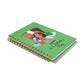 Photo Upload Leprechaun Hat Notebook with Gold Coil Laid Flat