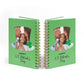 Photo Upload Leprechaun Hat Notebook with Gold Coil Spine View
