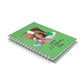 Photo Upload Leprechaun Hat Notebook with White Coil Laid Flat